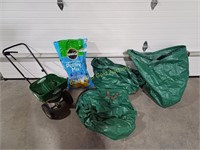 3 Garden Waste Bags, Fertilizer Spreader & More