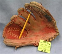 Vintage leather baseball glove