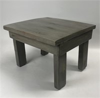 Small Wooden Stool 12” x 12” x 11” Tall