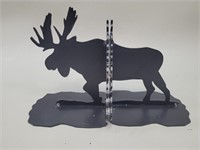 Steel Plate Moose Book Ends