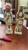 Two ceramic Indians