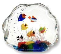 Murano 'Aquarium' Glass Sculpture