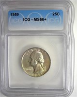 1959 Quarter ICG MS66+ LIST $360