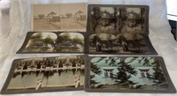 (6) 1880-90's Stereoview Cards