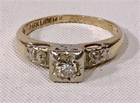 Diamond ring, .1 caret, Park Lane 14K gold,