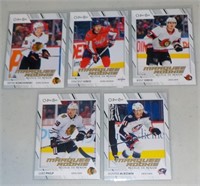 Lot of 5 2023-24 O-Pee-Chee Hockey Rookie cards