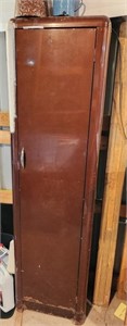 Metal vintage cabinet 66" t x 18" w w/ ...........