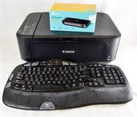 CANON PRINTER/SCANNER & LOGITECH KEYBOARD