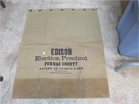 Vintage Edison Election Precinct Furnas County
