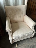 Uniquely upholstered vintage chair