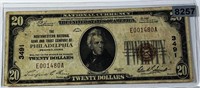 1929 US $20 Brown Seal Bill LIGHTLY CIRCULATED