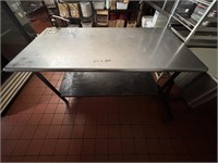 All S.S. 60" x 30" Work Top Table #10 Can Opener