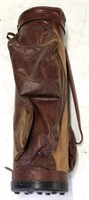 Vintage leather golf bag