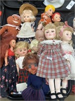 Vintage miniature dolls.