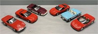 6 Die-Cast Metal Replica Corvette Lot