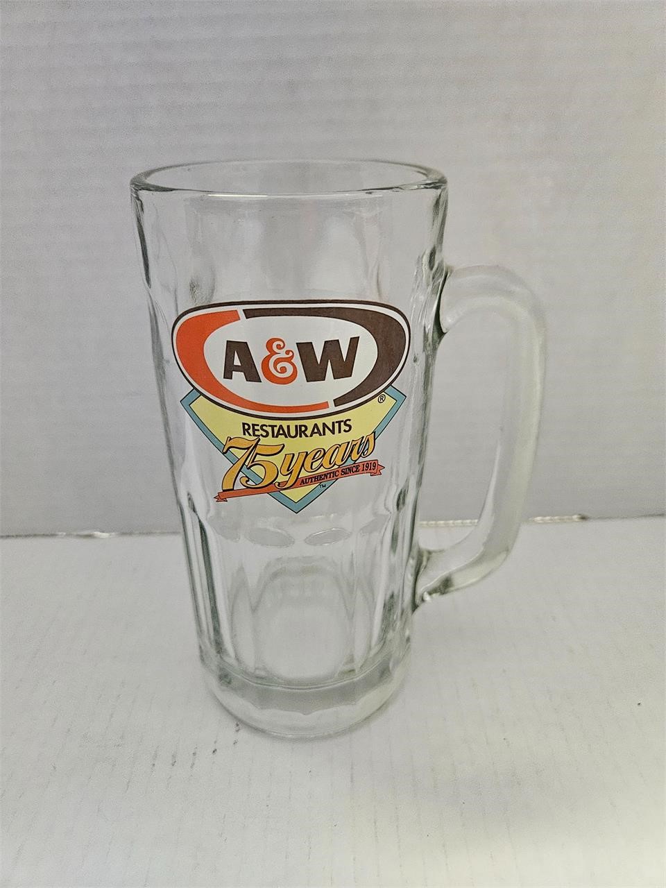 A&W Restaurant Glass Root Beer Mug