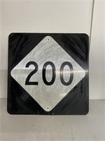 METAL ROAD SIGN