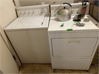 2PC MATCHED WASHER & DRYER SET CLEAN