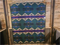 Pendleton shawl blanket, imperfect 63" x 74"