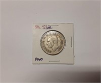 1940 SILVER COIN - 50 CENTS CANADIAN