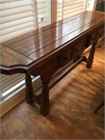 NICE SOFA TABLE WITH FRONT DRAWER--- 28.5 X 61