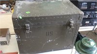 US ARMY ISSUE TRUNK, 24"X14"X18"