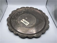 LARGE APPEARS TO BE SILVER PLATED SERVING PLATTER