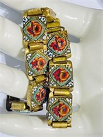 Antique Vintage Micro Mosaic Millefiori Bracelet