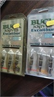 2-3 Packs of Buck Knives Excalibur Archery Field