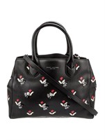 Marc Jacobs Floral Print Leather Top Handle Bag