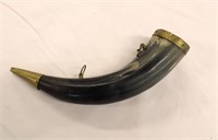 Powder Horn with Brass accents