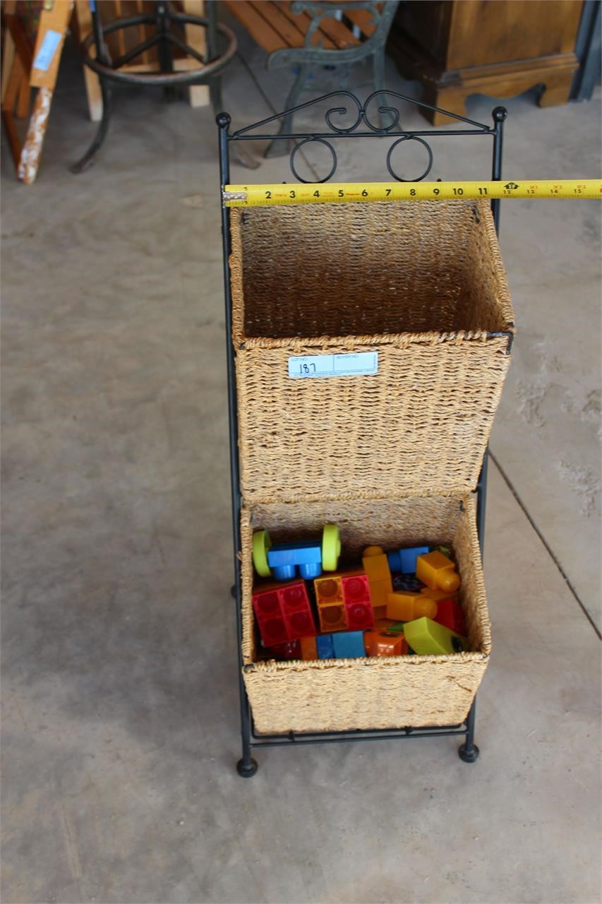 Basket Shelf with Blocks