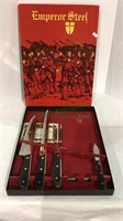 Emperor Steele carving set includes three carving