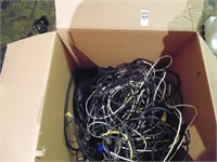 box lot of assorted wires