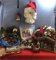 Vintage Christmas Decor Lot Includes Many