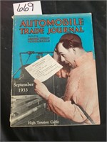 AUTOMOBILE TRADE JOURNAL MAGAZINE SEPT. 1933