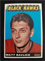 1965-66 Topps NHL Matt Ravlich Card