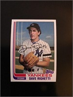 1982 Topps Dave Righetti New York Yankees Rookie R