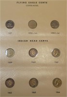 Near Set 1857-1909 Flying Eagle & Indian Head Cent