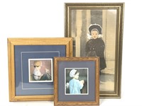 3 Framed Prints of Children Amish & Other