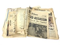 Vtg Newspapers Chicago Tribune & Sun-Times 1963+