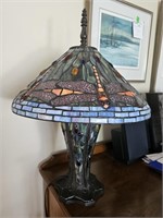 Tiffany Style Tri Light Table Lamp