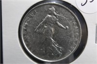 1964 French 5 Francs Silver Coin