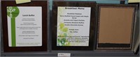 Shelf lot: 4 frames with signs