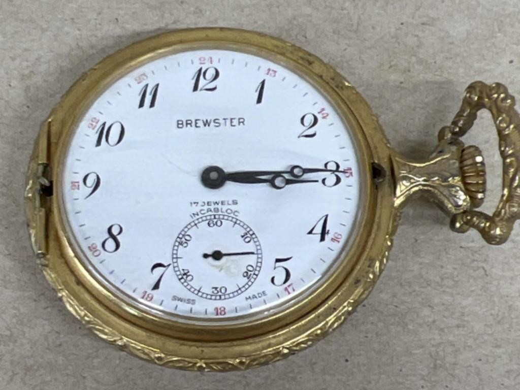 Brewster pocket watch with display
