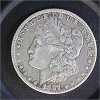US Coins 1887-O Silver Morgan Dollar, Circulated