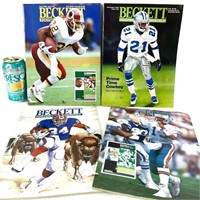 4 magazines BECKETT Football Monthly 1992-1995