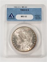 1902-O Morgan Silver Dollar - Graded MS63
