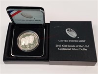 2013 Girl Scouts Proof Silver Dollar