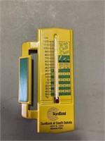 Sun bank of South Dakota thermometer and